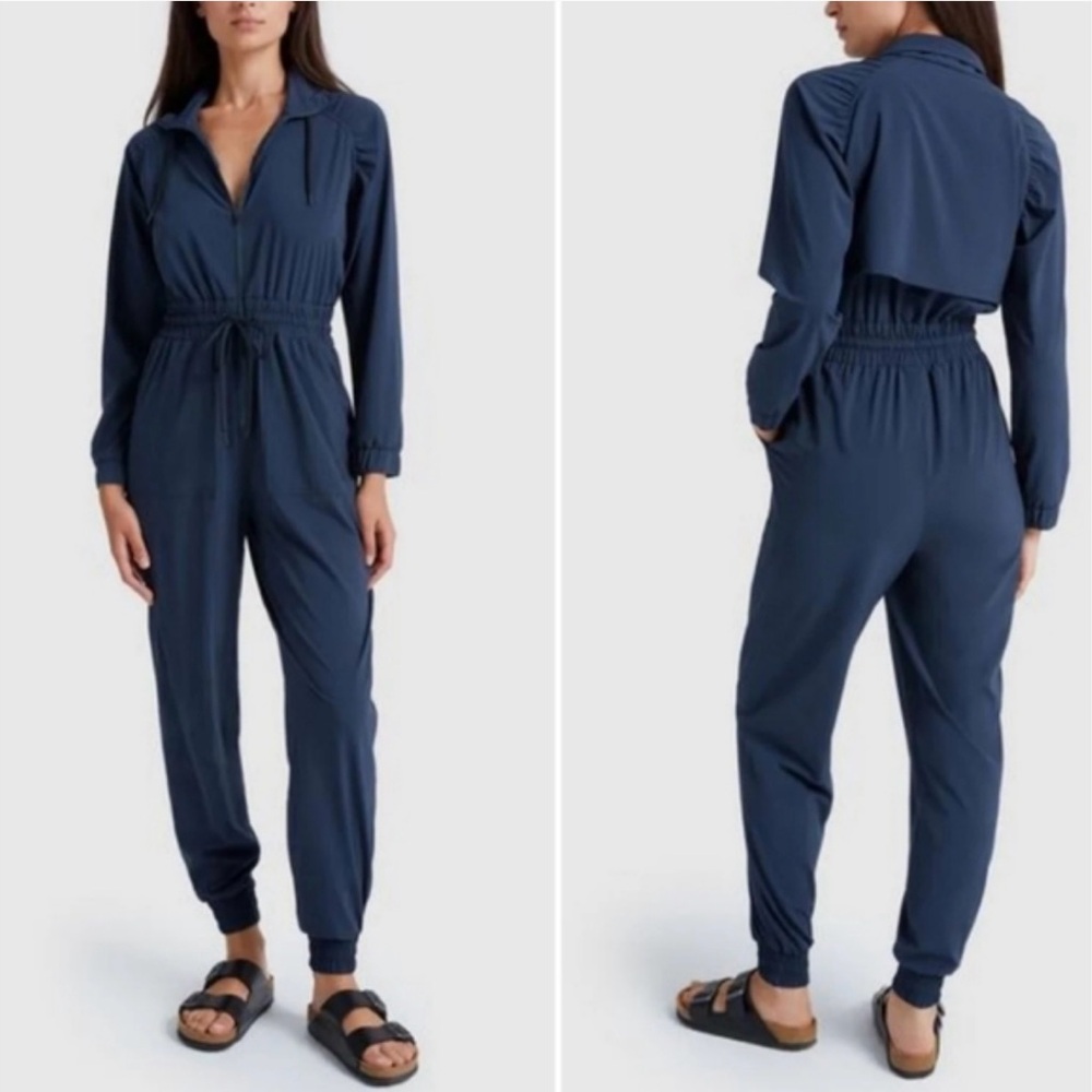 Goop x Puma Women's Windbreaker Jumpsuit in Dark Sapphire